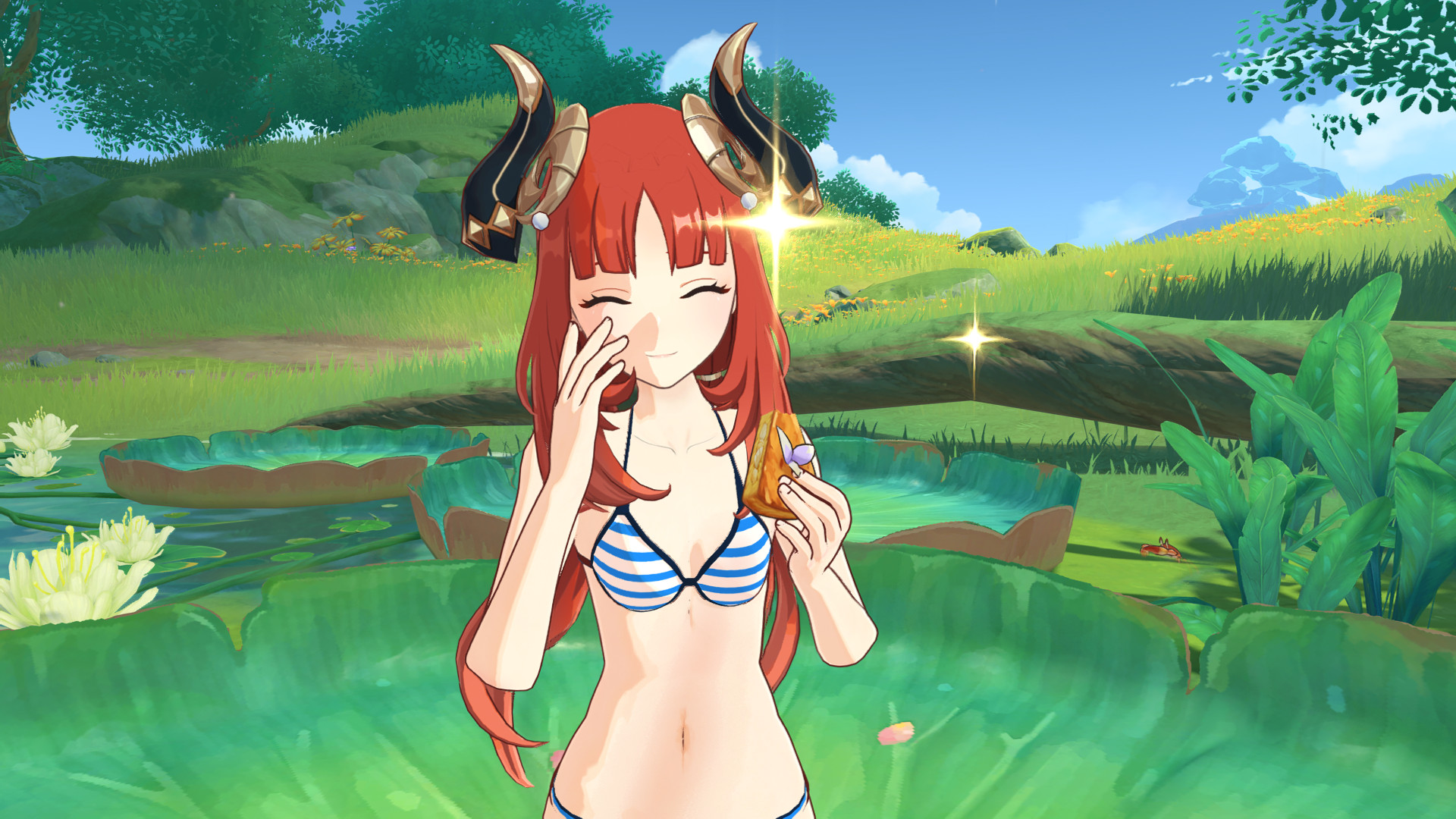 Nilou shima shima mizugi