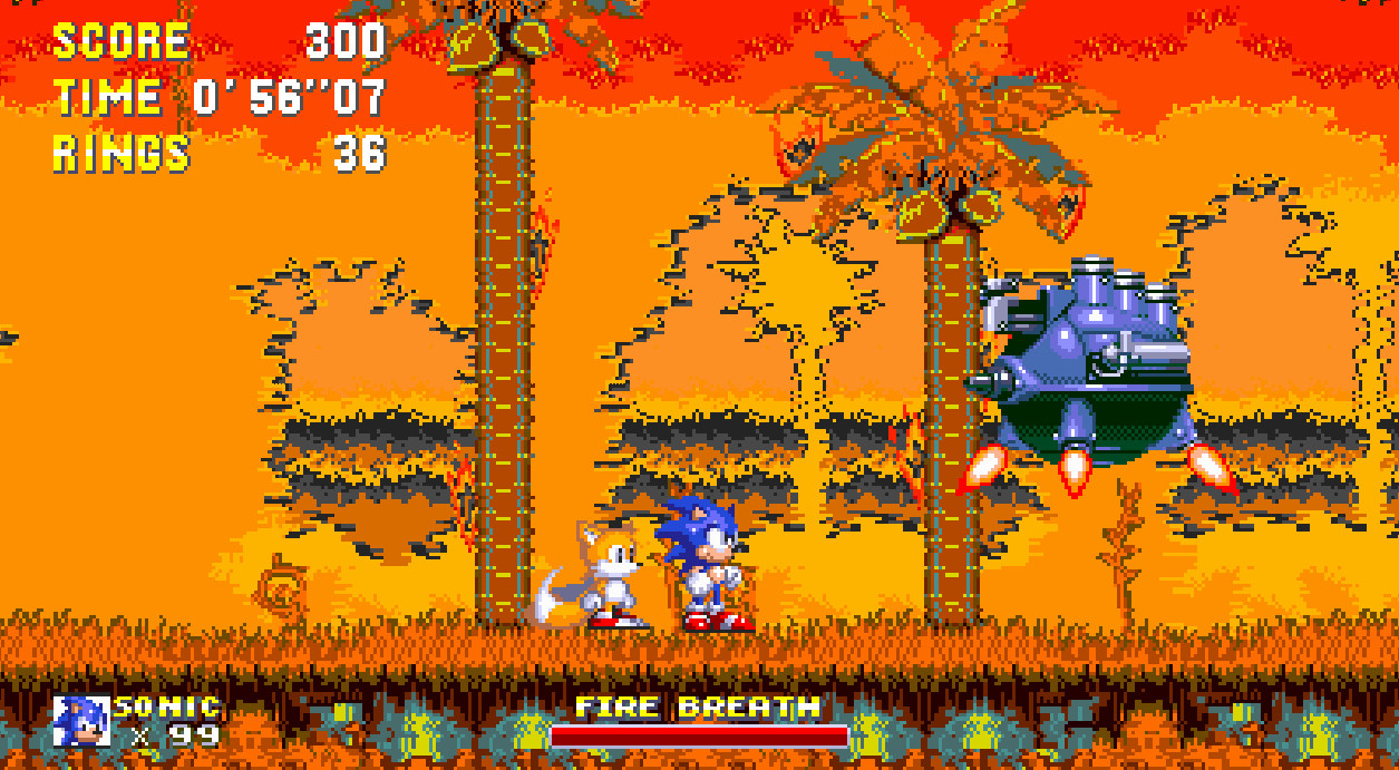 Boss Rush with better palettes Sonic 3 A.I.R. Mods