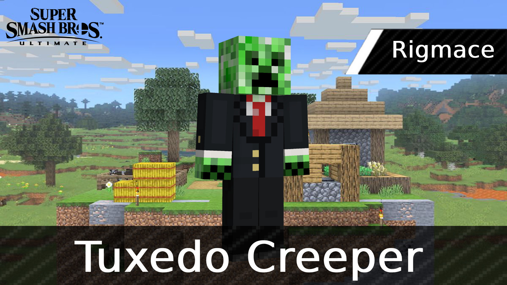 minecraft creeper in a suit skin