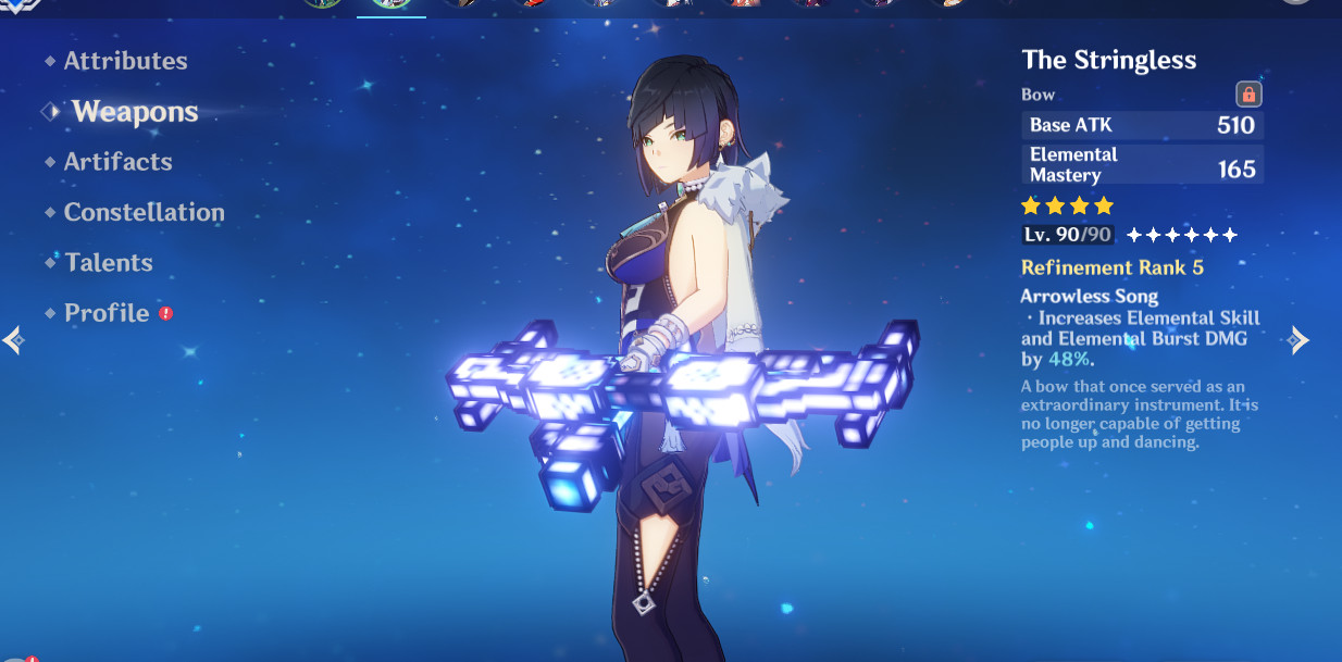 The Laser Bow(The Stringless) Mod for Genshin Impact | GI Mods