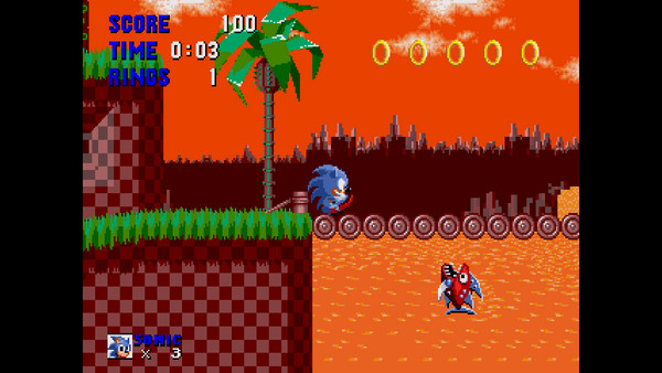 Knuckles in Sonic 2 Green Hill Zone V0.1 ROM Download for 