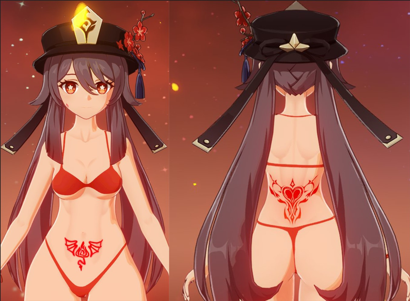Hazeker - BH Hu Tao NSFW with Succubus TATTOO