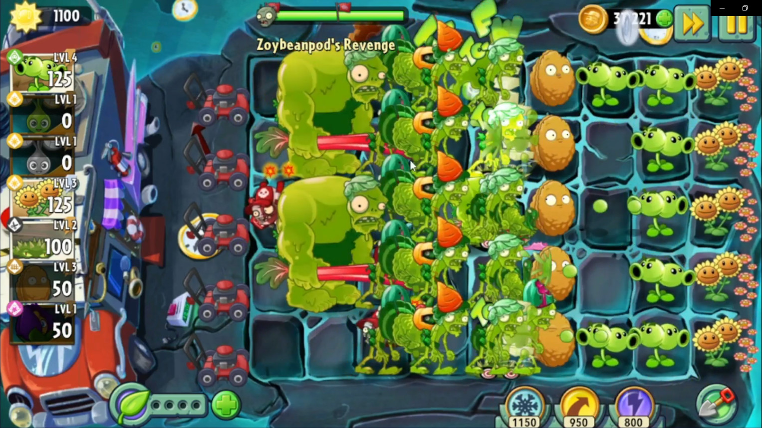 Hard level pack [Plants vs. Zombies 2: It's About Time] [Mods]