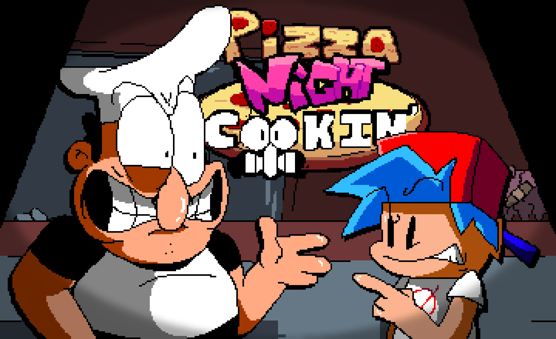 (CANNED) FNF: Pizza Night Cookin' (V1)
