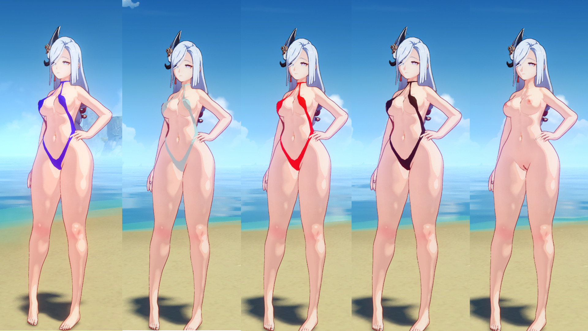 Shenhe Swimsuit TOGGLE color + NSFW MOD
