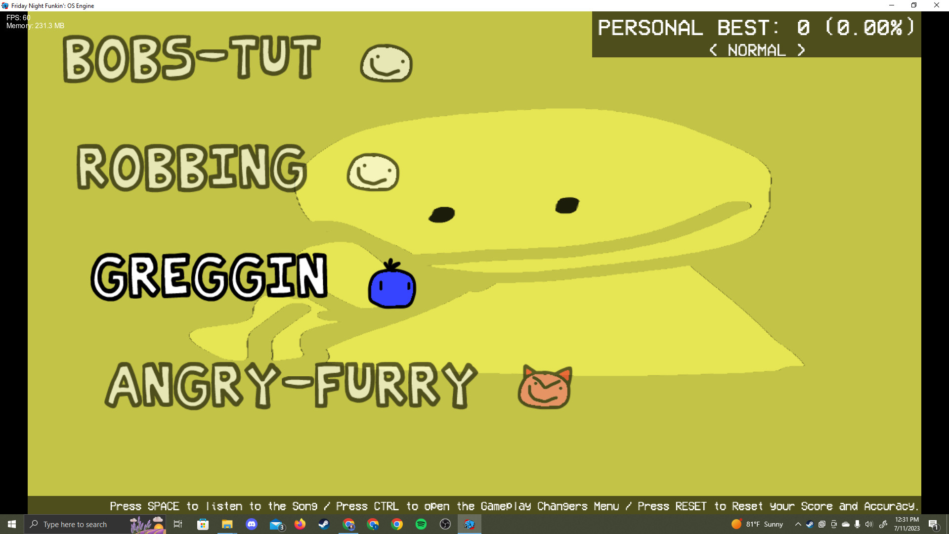 Run Bob Mod every bob mod clone: VS BOB (my bob) Mod for Friday Night Funkin' | FNF ...