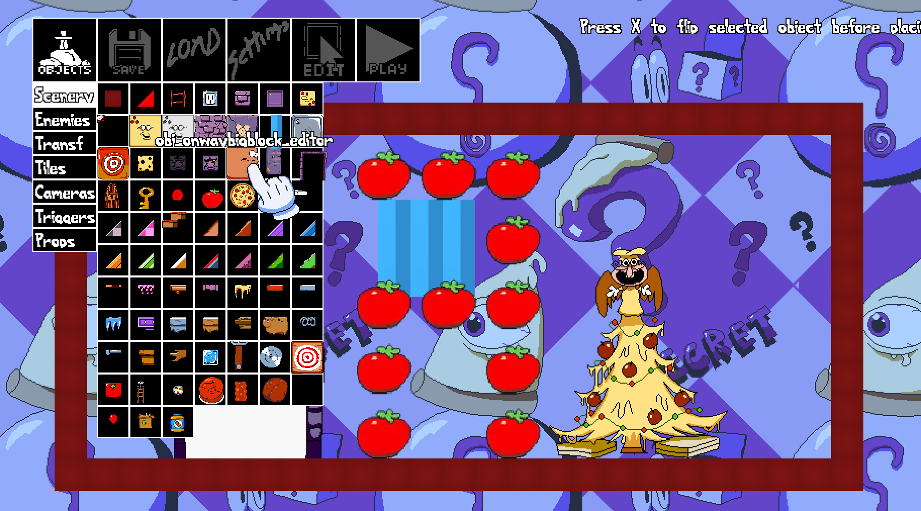 pizza tower level editor (nivel random) (old) [Pizza Tower] [Mods]