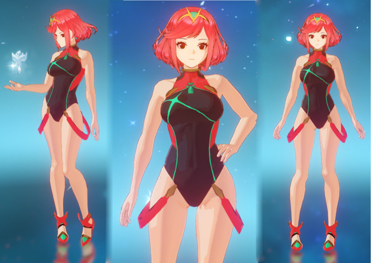 Swimsuit Pyra over Eula