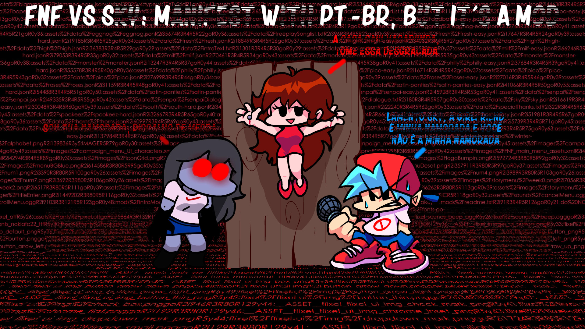 FNF VS Sky: Manifest With PT-BR, But It's A Mod