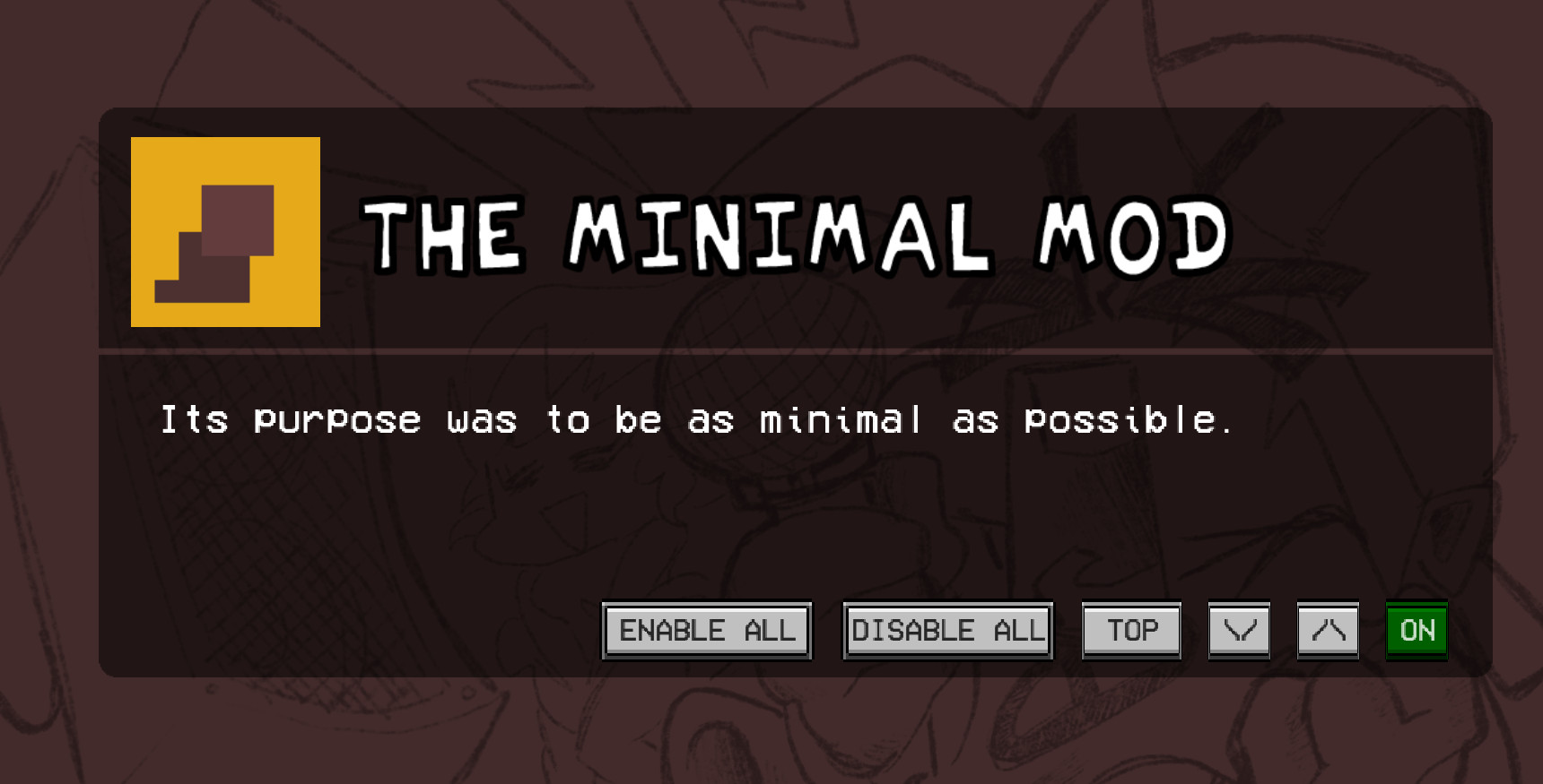The Minimal Mod