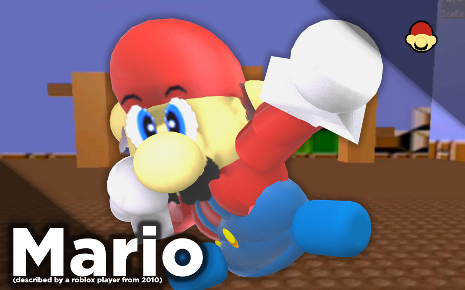 Mario, described by a Roblox player from 2010 [Super Smash Bros. Ultimate]  [Mods]