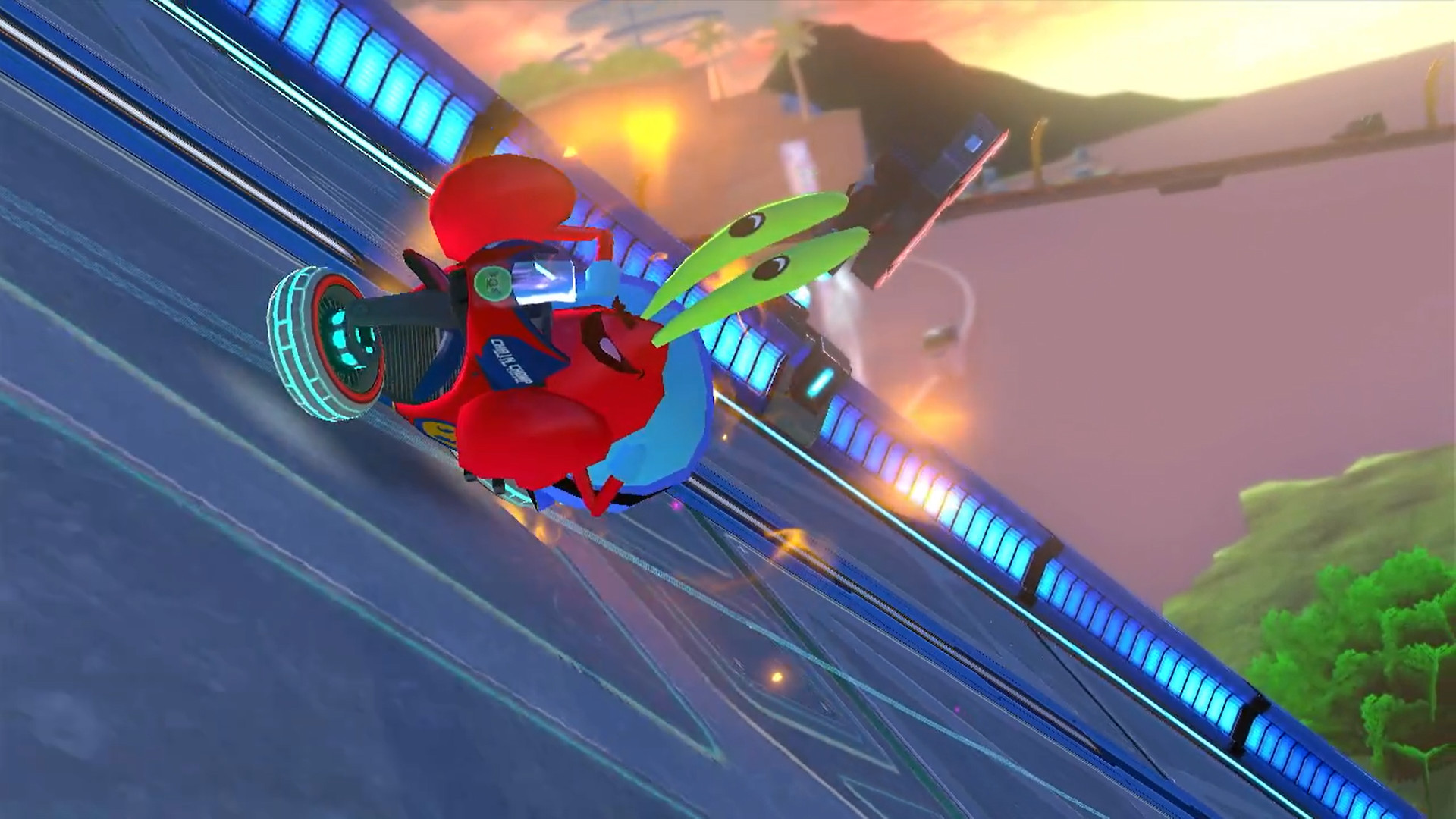 Mk8 Raft Clothed Mr. Krabs + Boat Mod for Mario Kart 8 | MK8 Mods