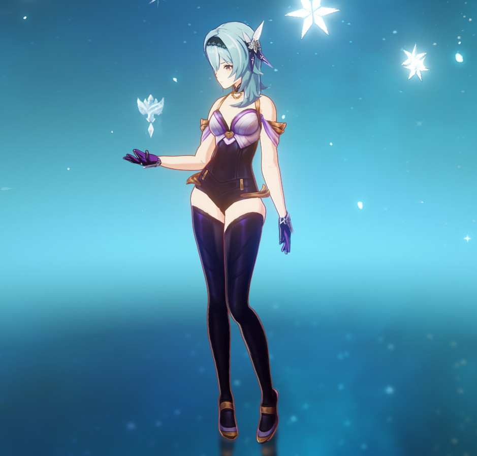 Eula in KDA Ahri's Outfit