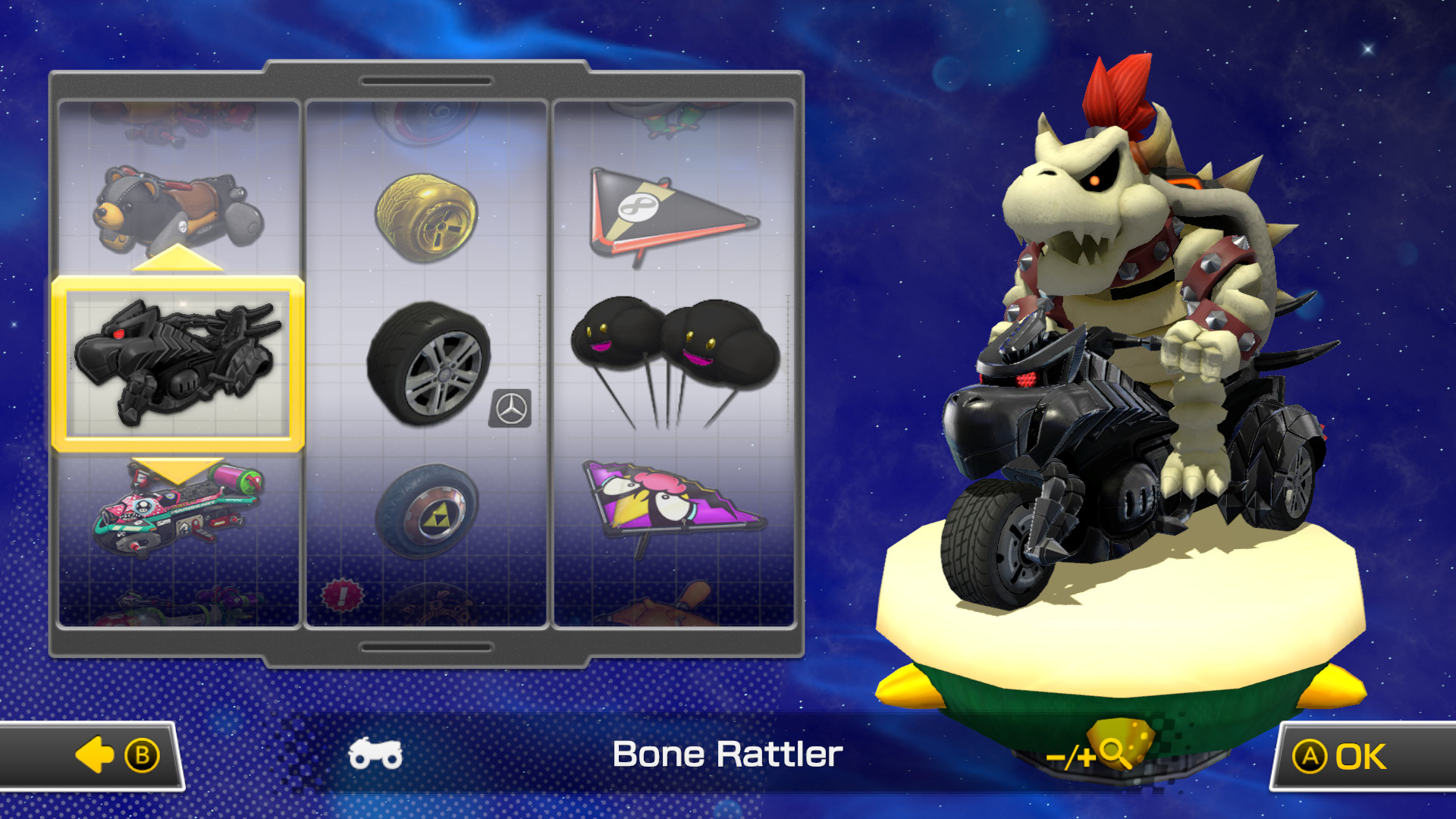 Bone Rattler Black Bone Rattler Mod for Mario Kart 8 Deluxe | MK8D Mods
