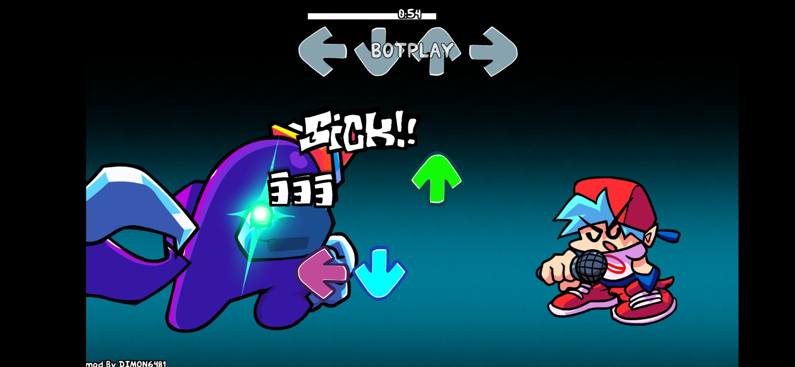 Defeat but purple impostor