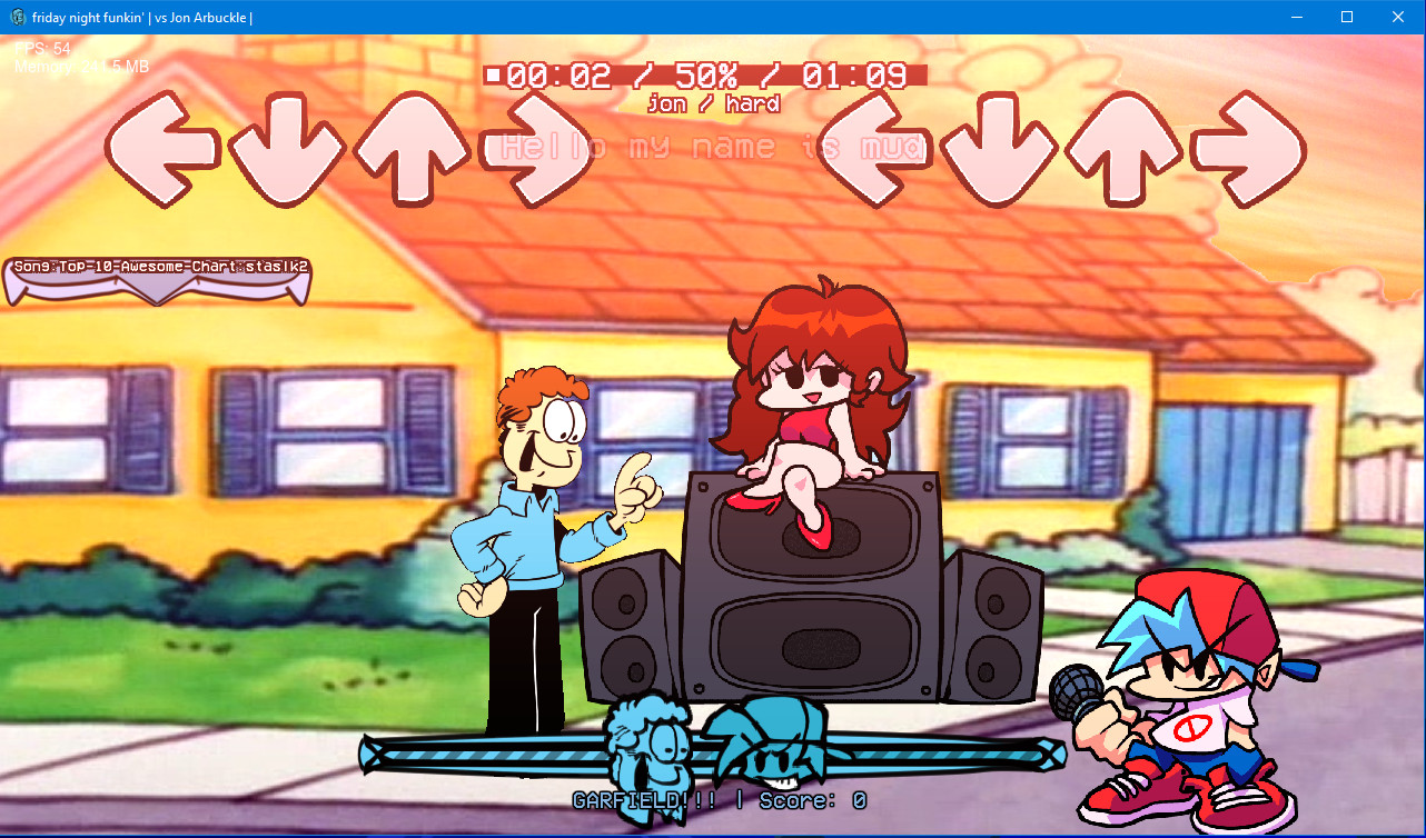 Friday night funkin' Vs Jon Arbuckle High effort
