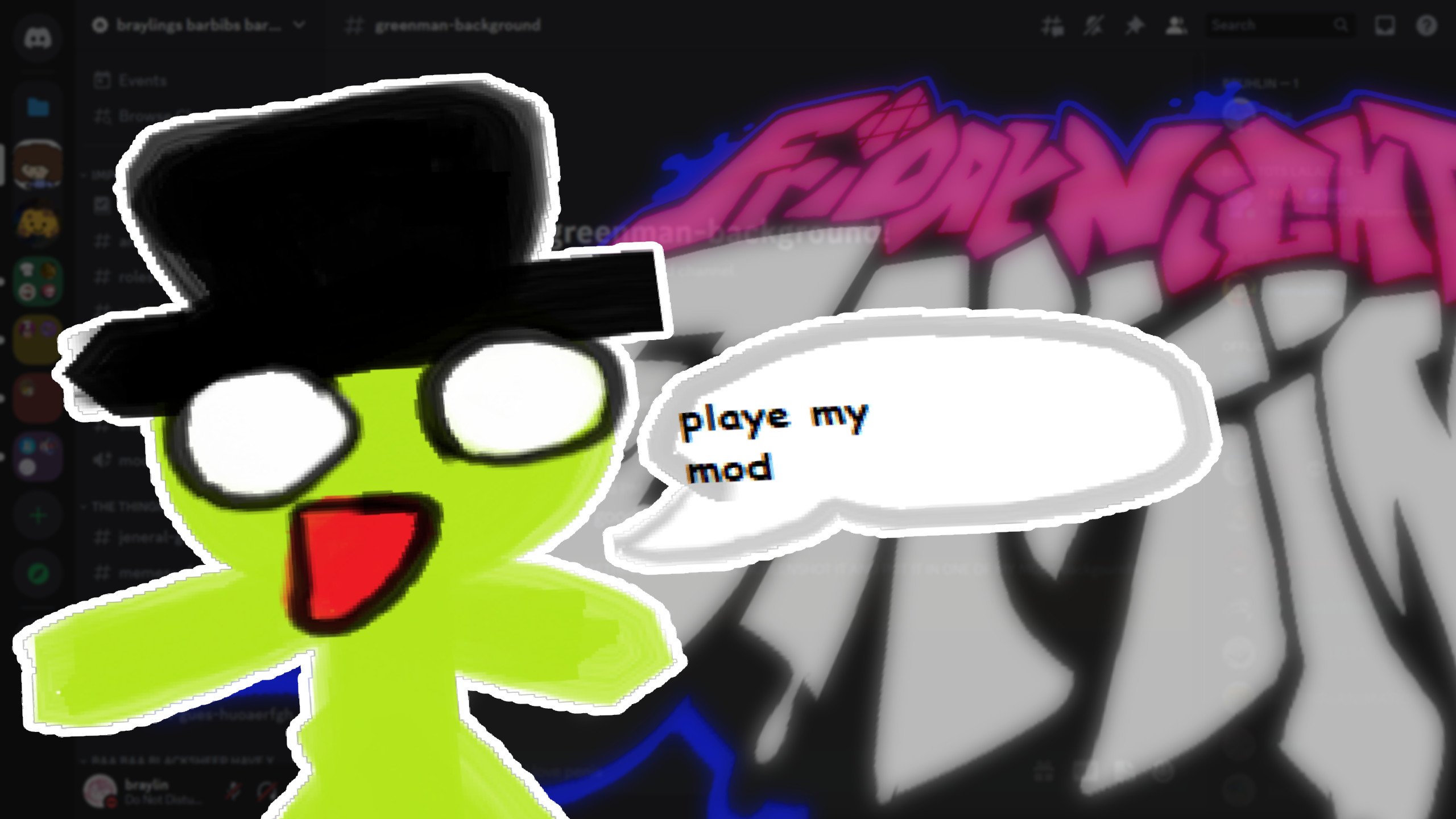 FNF Vs. Greenman Jim Mod for Friday Night Funkin' | FNF Mods