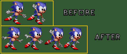 Sonic's Sprite Improvements (Tails Update) [Sonic the Hedgehog