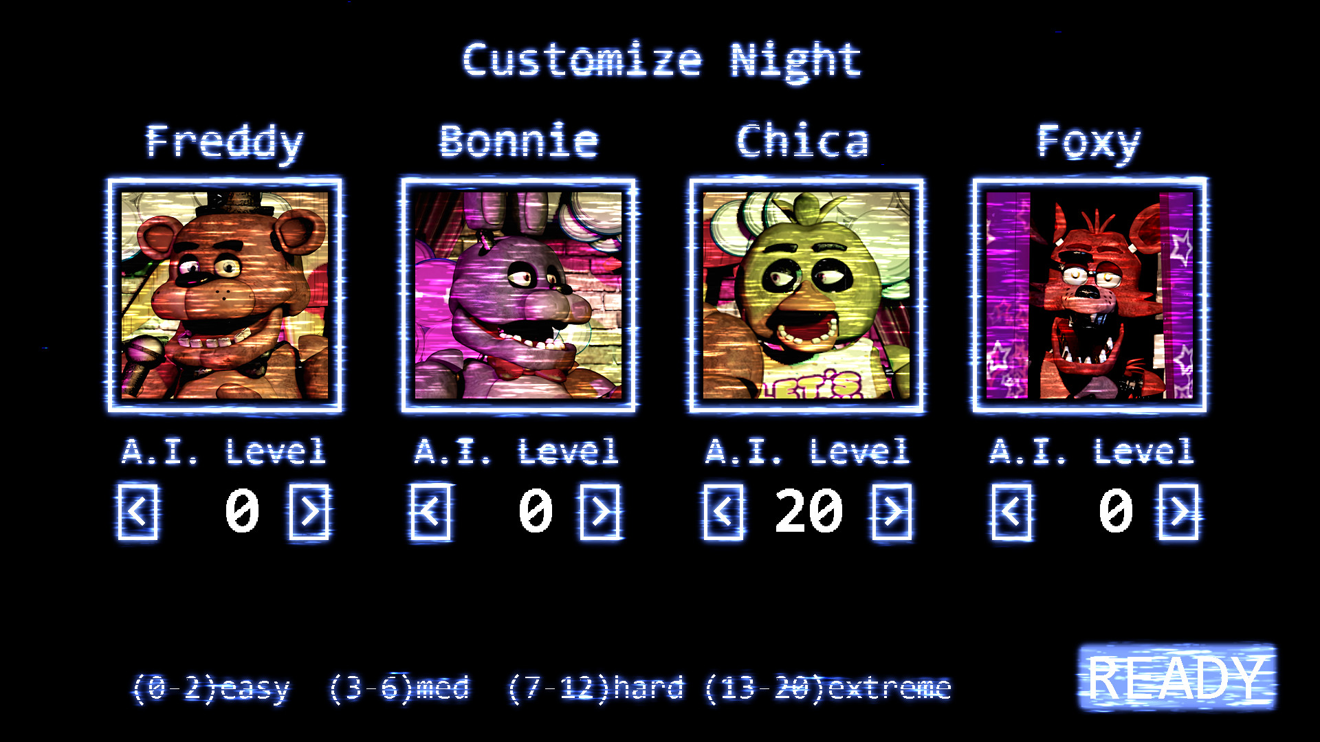 FNAF 4 Full HD Mod - Jumpscares / Extras / Custom Night 