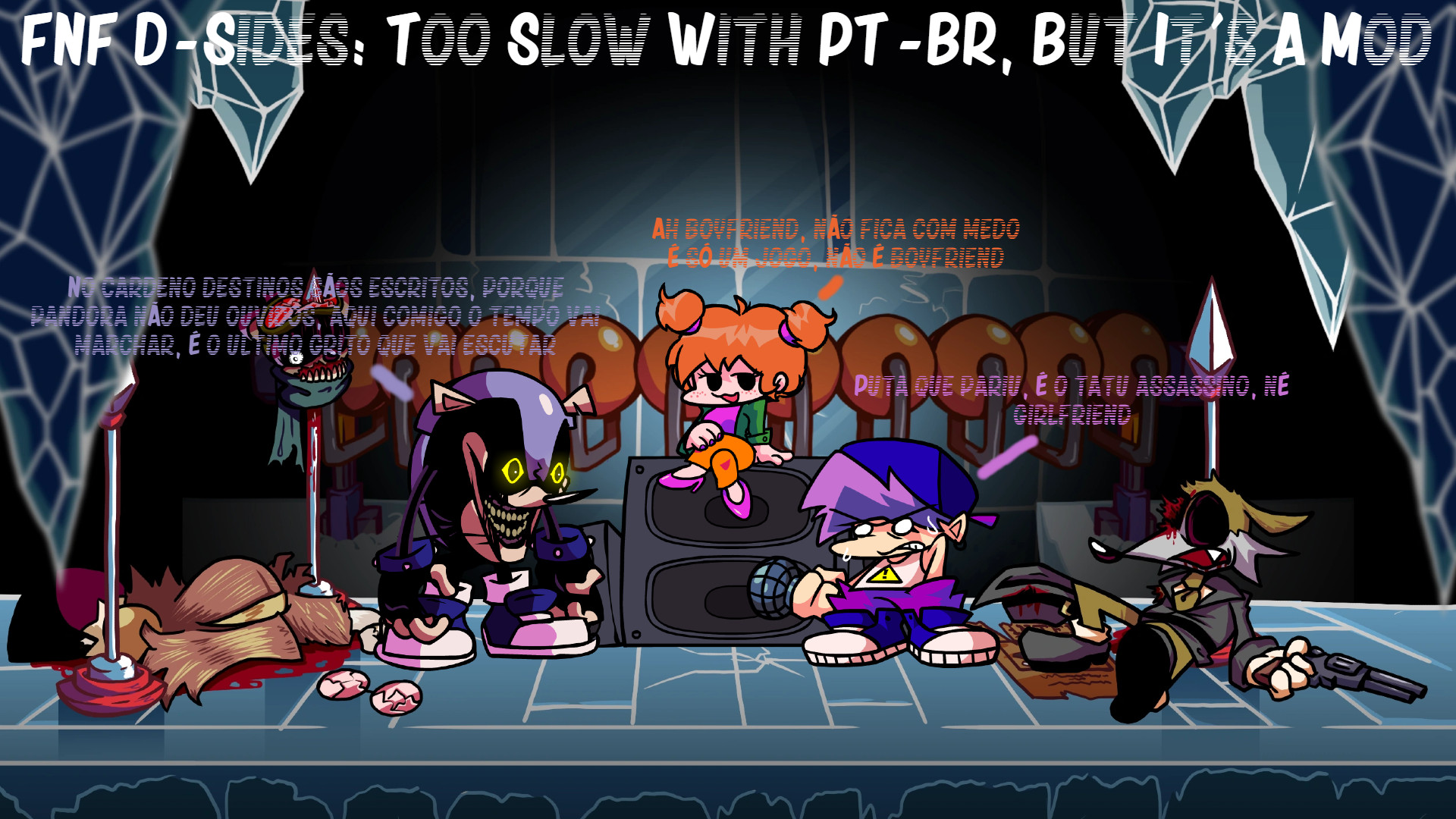 FNF D-Sides: Too Slow With PT-BR, But It's A Mod