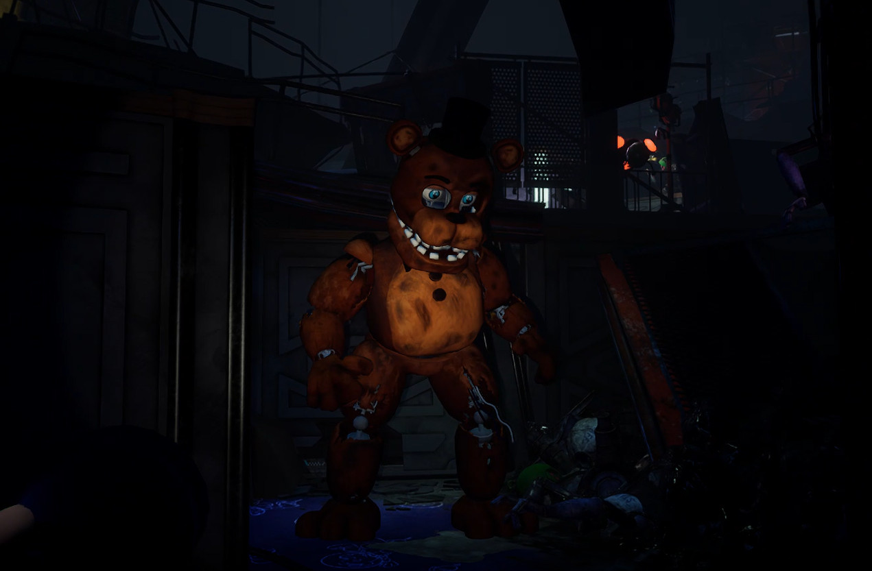 Withered Chica over Ruined Chica [Five Nights at Freddy's Security