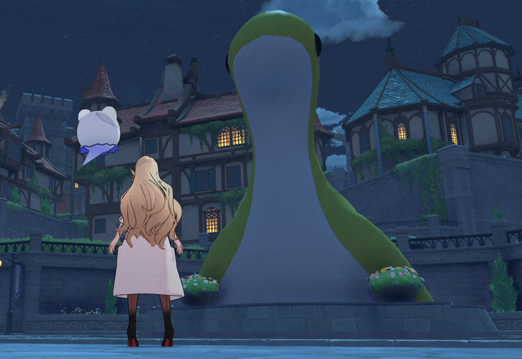 Nessie from Apex to fountain in Mondstadt