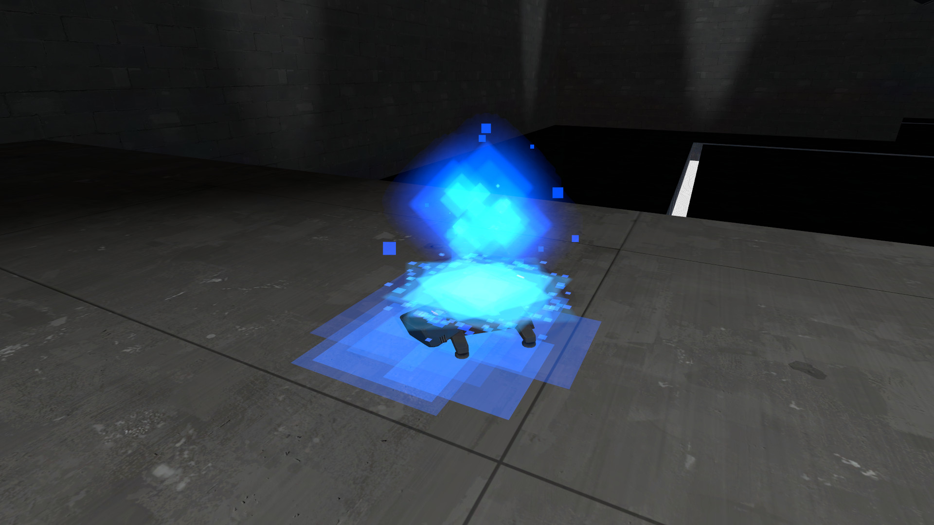 Square teleporter effect