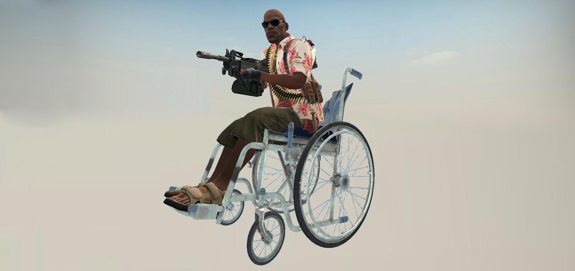 Handicapped jungle raider