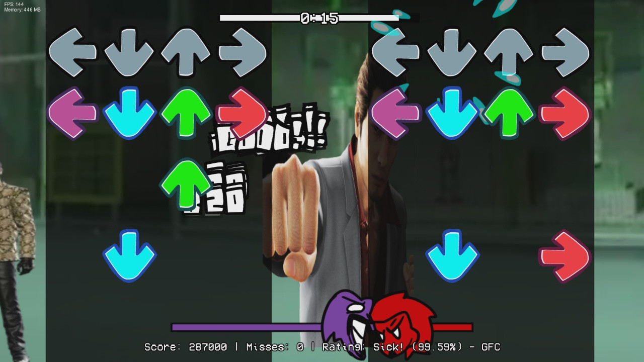 Everywhere Received Mania Chart (Serious Yakuza)