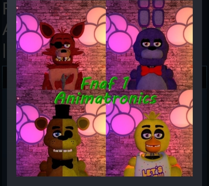 Steam Workshop::[FNAF:AR] FNAF 1 Animatronic Playermodels\NPCS