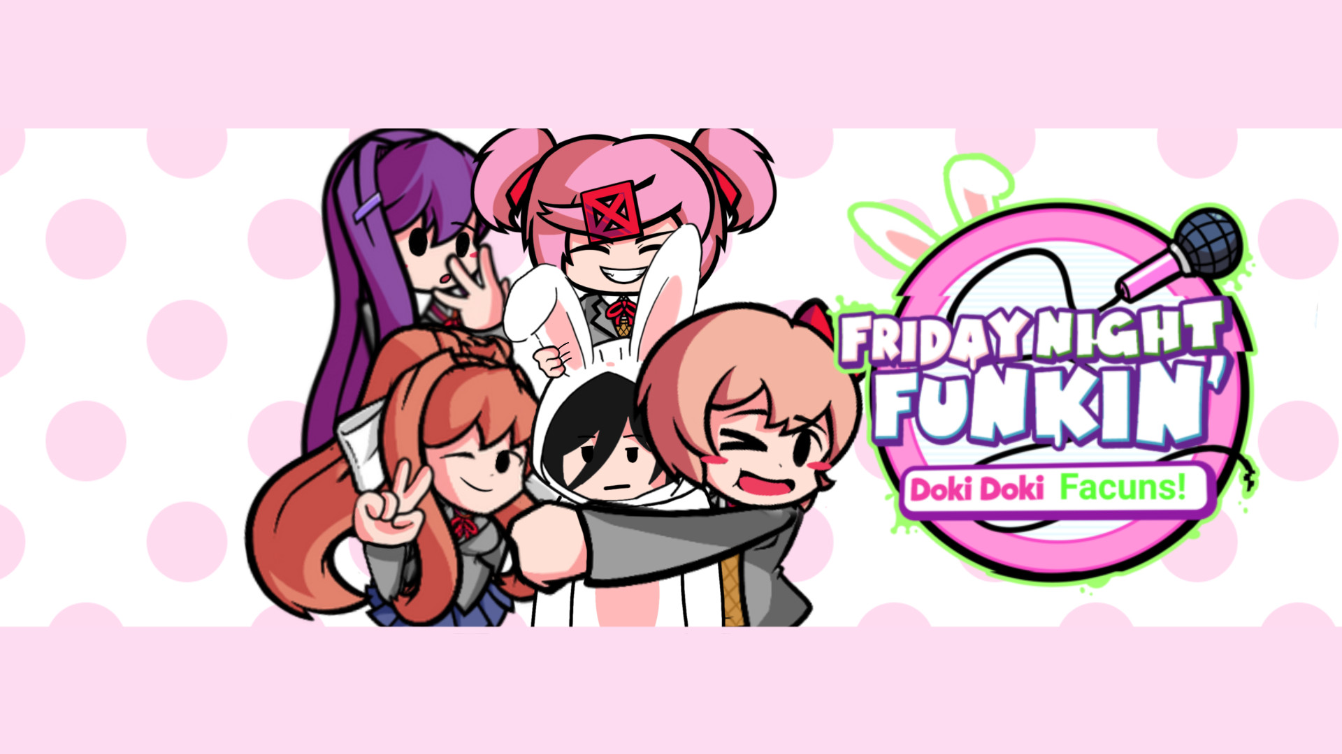 Friday night funkin' Vs Doki Doki and Facuns