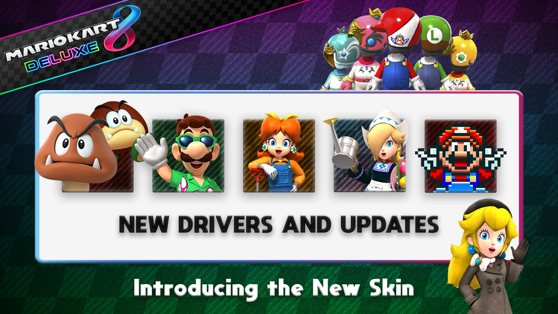 Miis Racing Suits (With Custom Animations) Mod for Mario Kart 8 Deluxe |  MK8D Mods, image size:1920x1080
