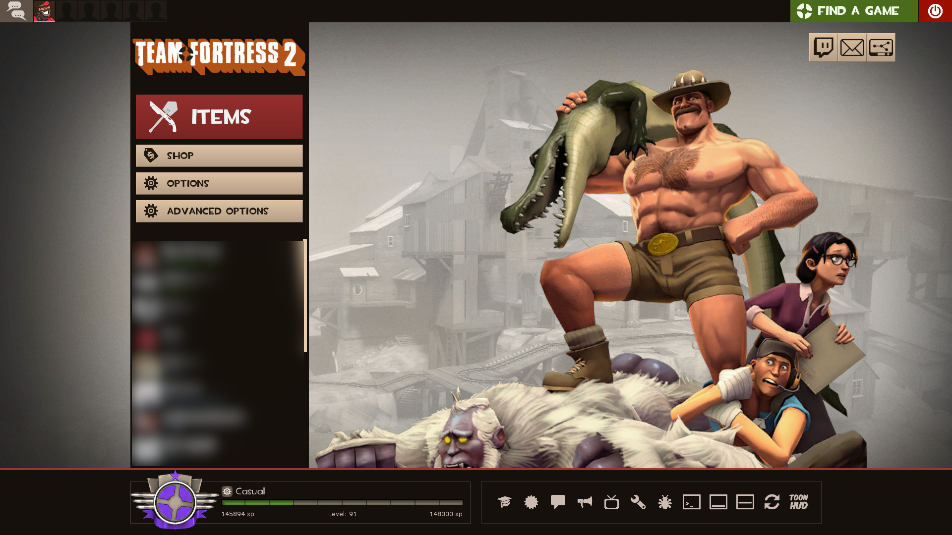 Jungle Inferno Saxton Hale replaces Menu Grill