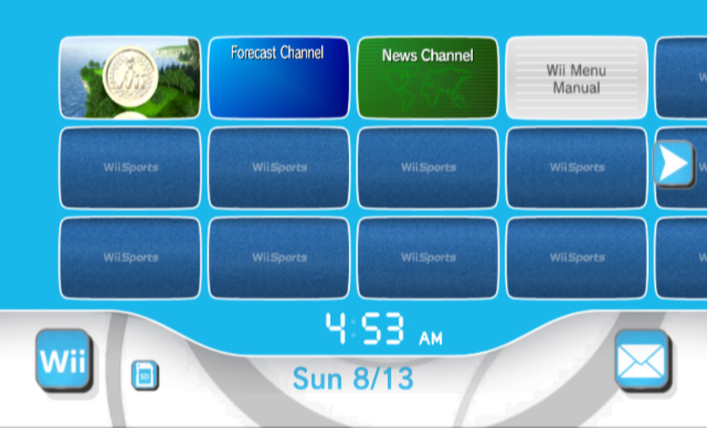 Wii Sports - Wii Menu Theme Mod for Nintendo Wii | Wii Mods