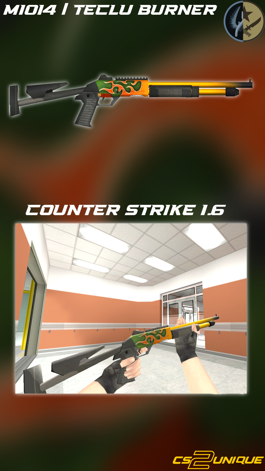 CSGO LOW POLY SKINBOX #11 Mod for Counter-Strike 1.6 | CS1.6 Mods