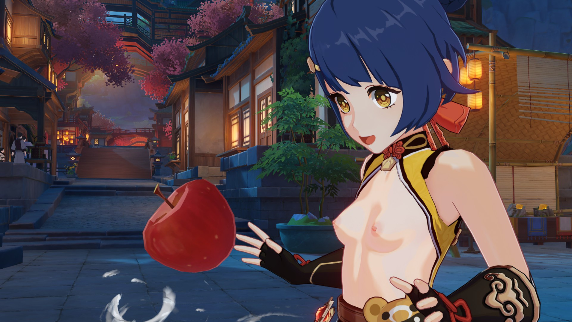 Xiangling Undressed: Base Outfit Nude Mod
