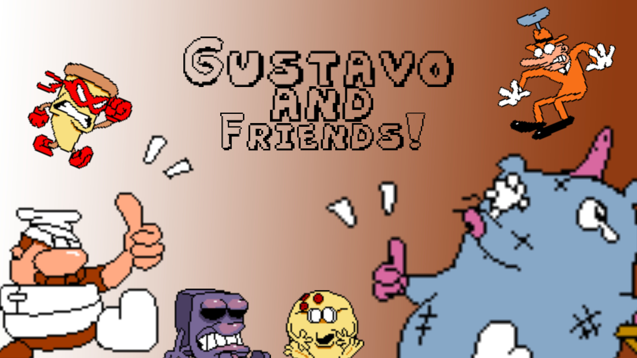 Better gustavo and peppino switch screens [Pizza Tower] [Mods]