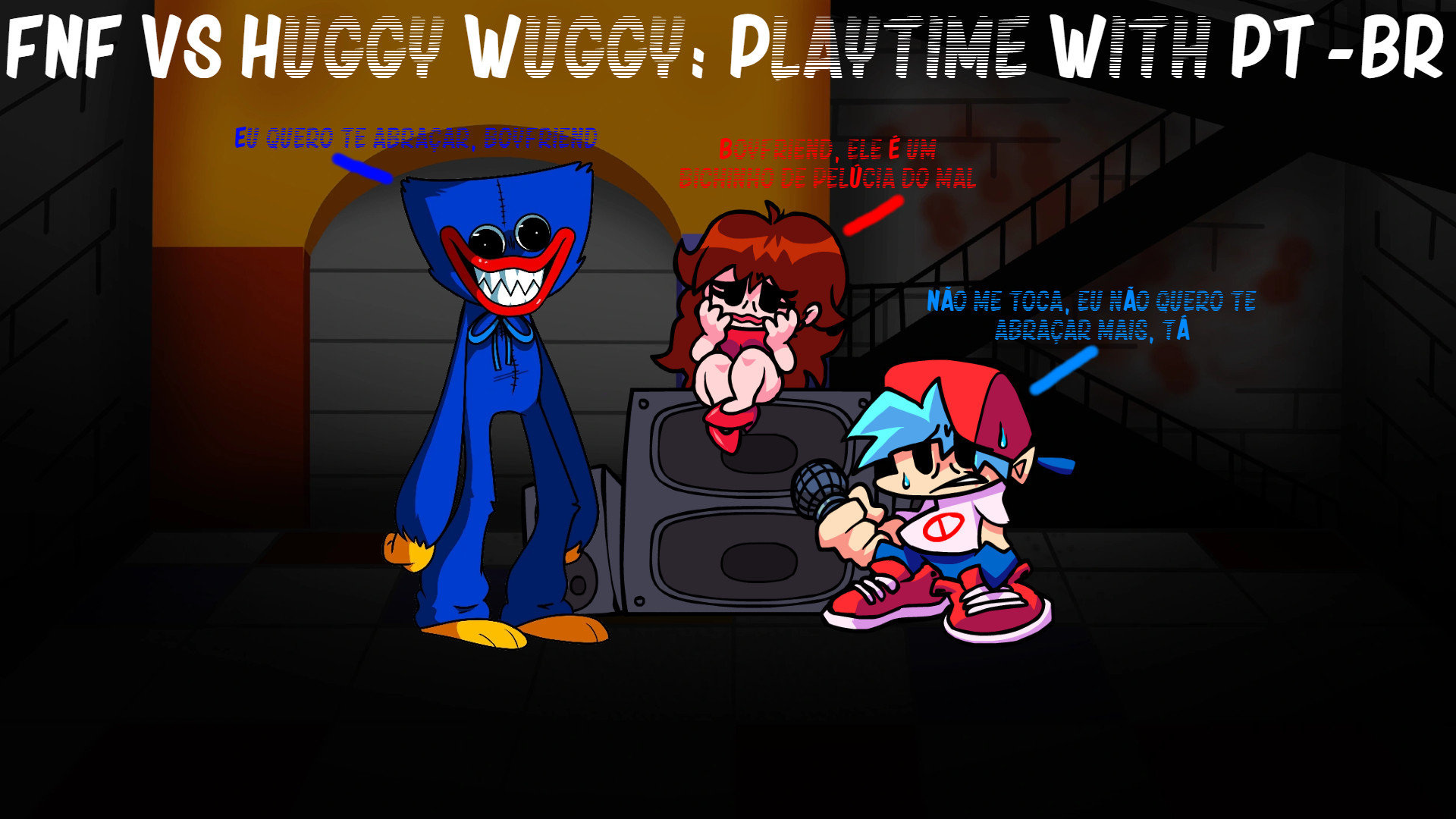 FNF VS Huggy Wuggy: Playtime With PT-BR