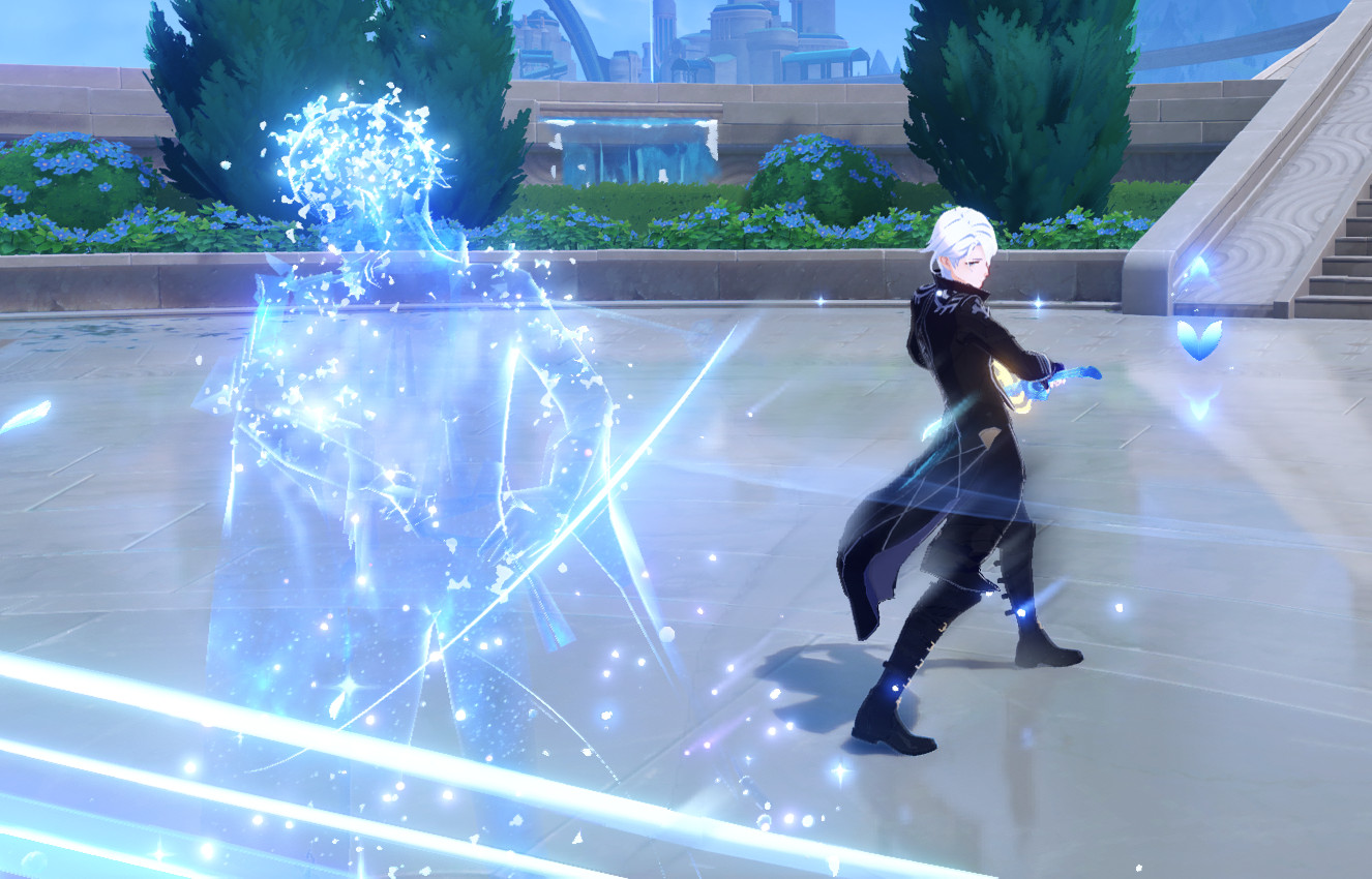 Ayato No Skill Afterimage or Solid Light Blue