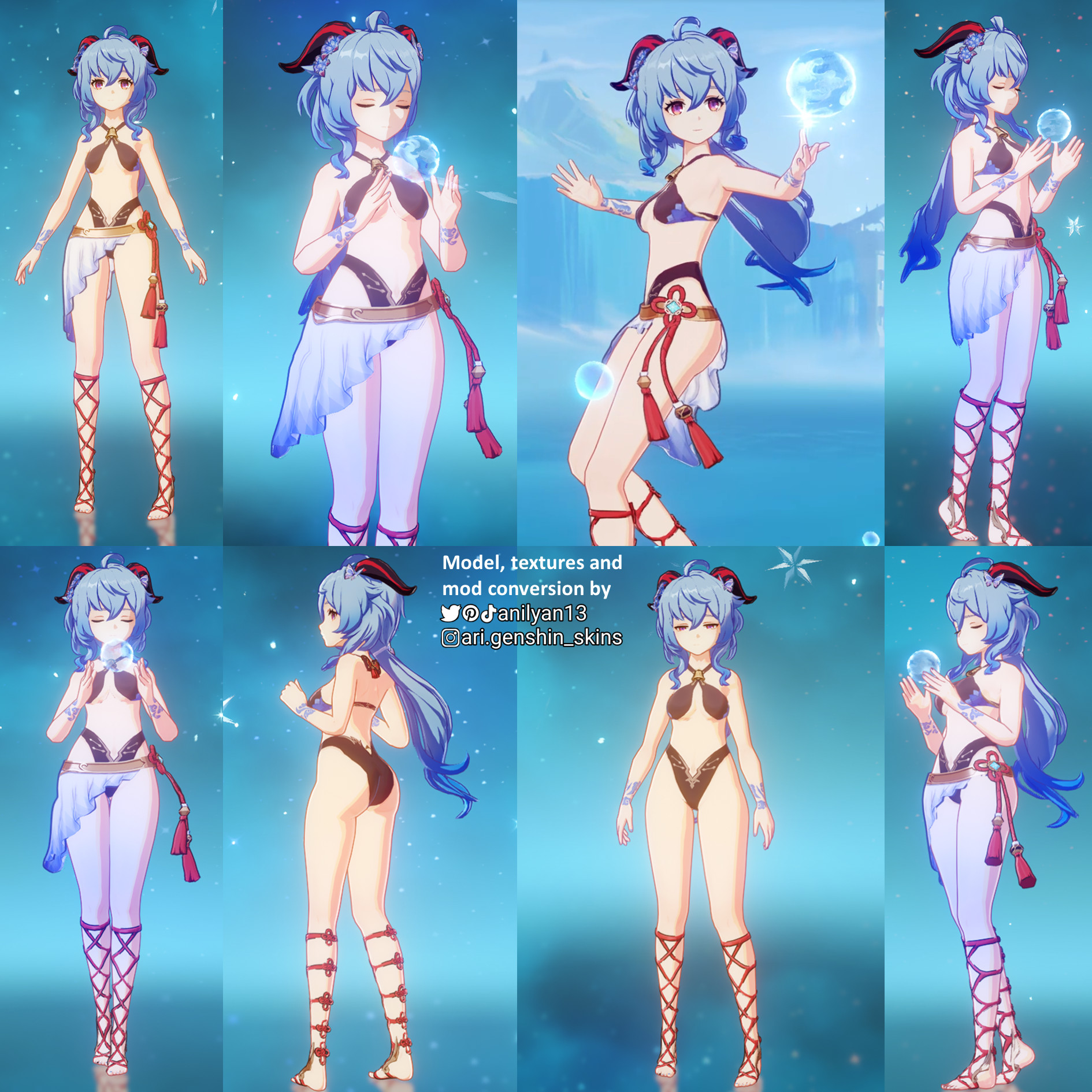 Ganyu Summer Outfit