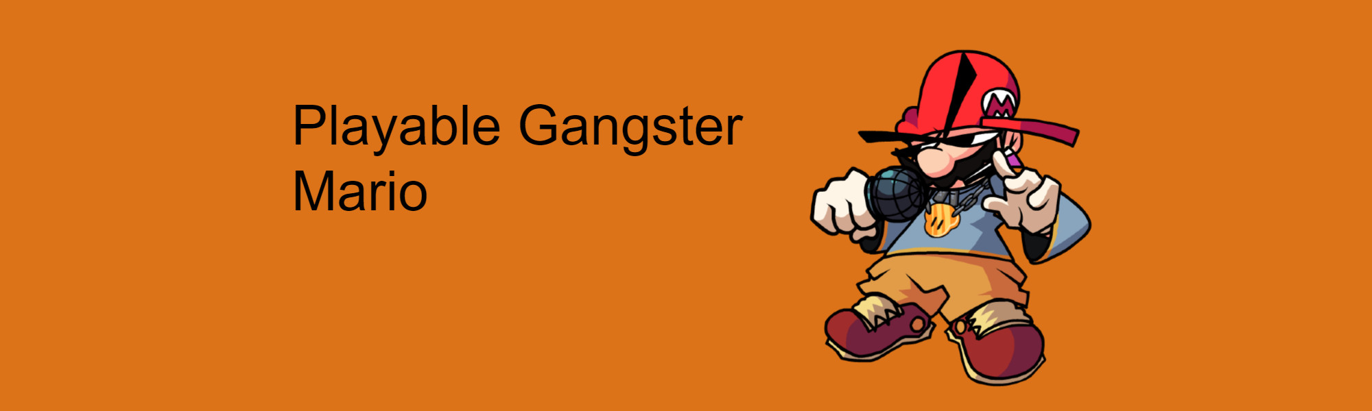 Playable Gangster Mario