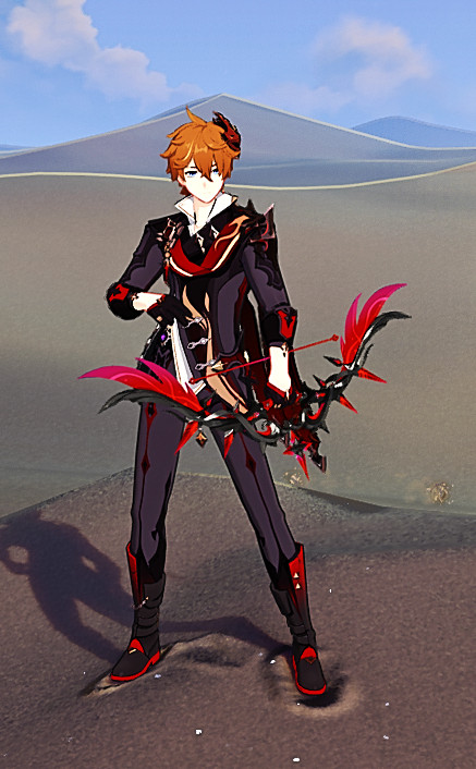 Black and Red Polar Star