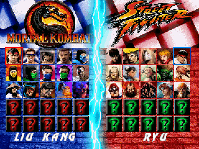 Caiman free games: Mortal Kombat vs Streetfighter by Mugen9s.