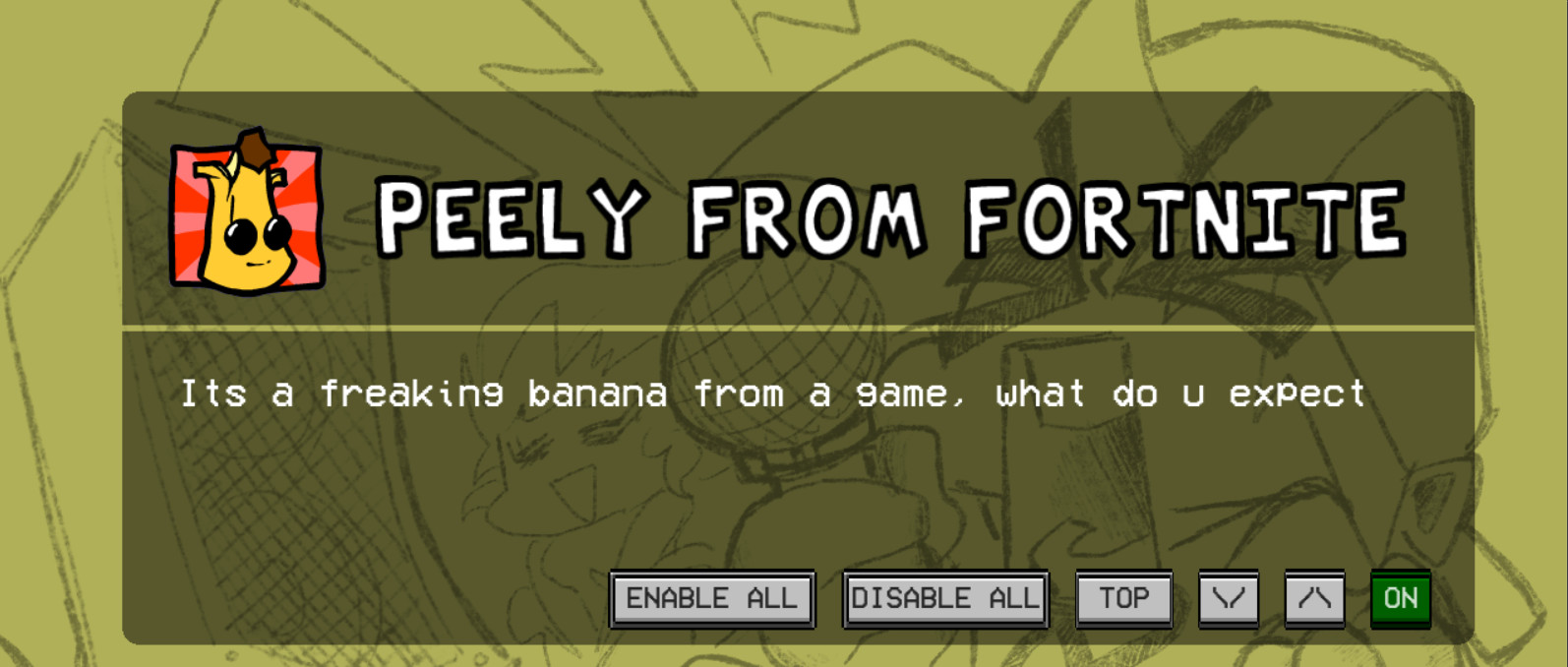 VS Peely from Fortnite (Joke mod)