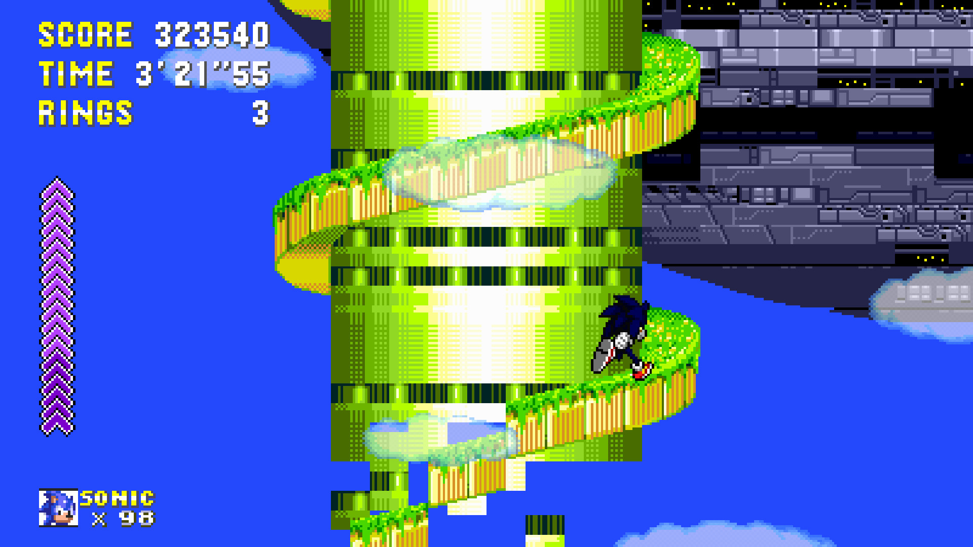 Dark Sonic In Sonic 3 A.I.R [Sonic 3 A.I.R.] [Mods]