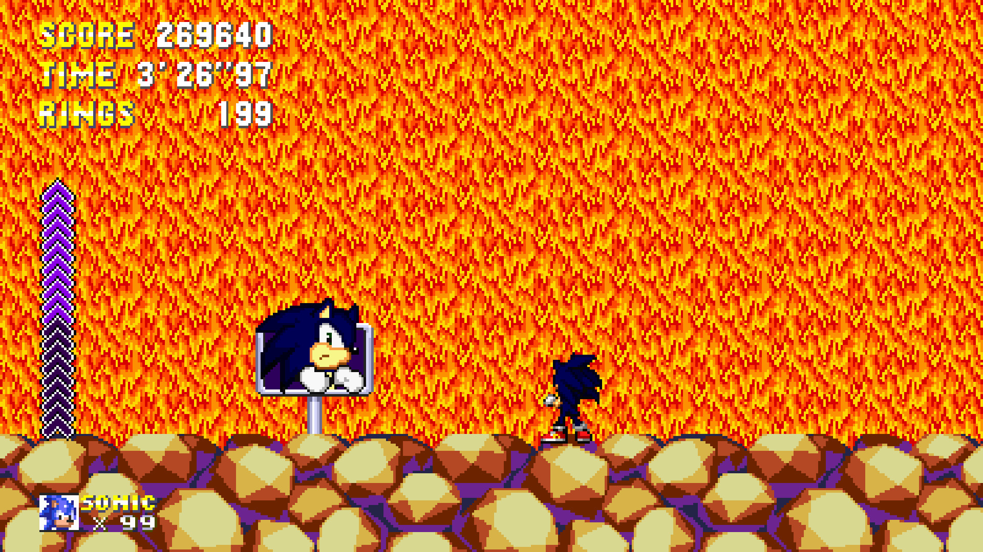 Semi and Super Dark Sonic IN SONIC 3 AIR [Sonic 3 A.I.R.] [Works In  Progress]