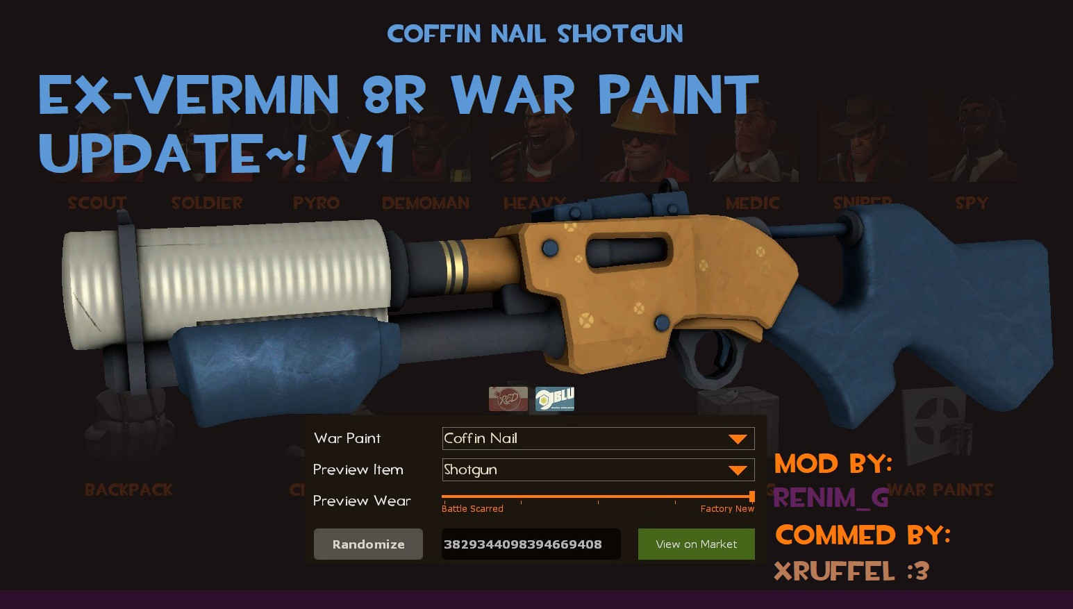 (Shotgun) EX-Vermin 8R War Paint Update v1