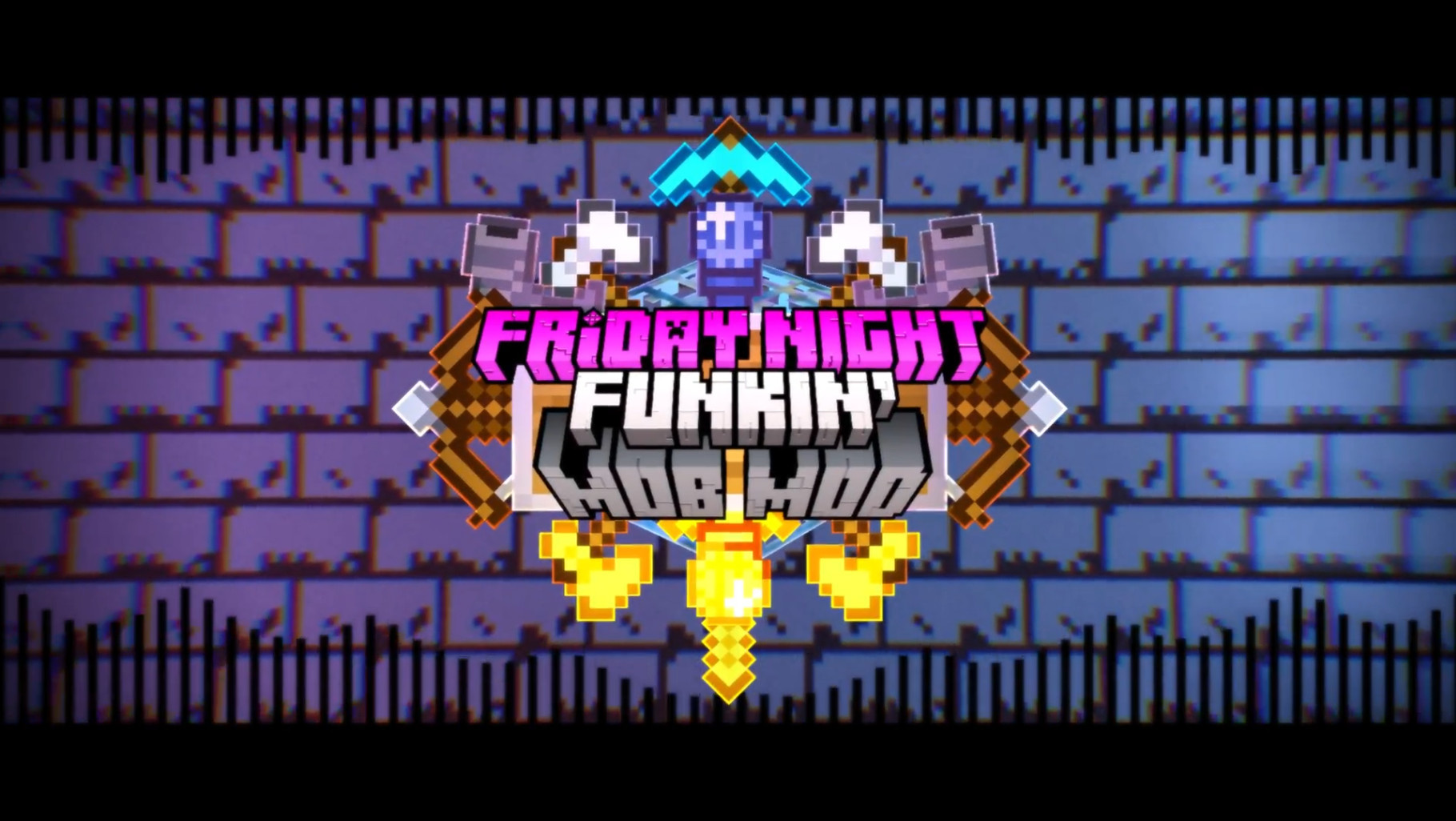 FNF mas é um mod de MINECRAFT (Friday Night Funkin) 