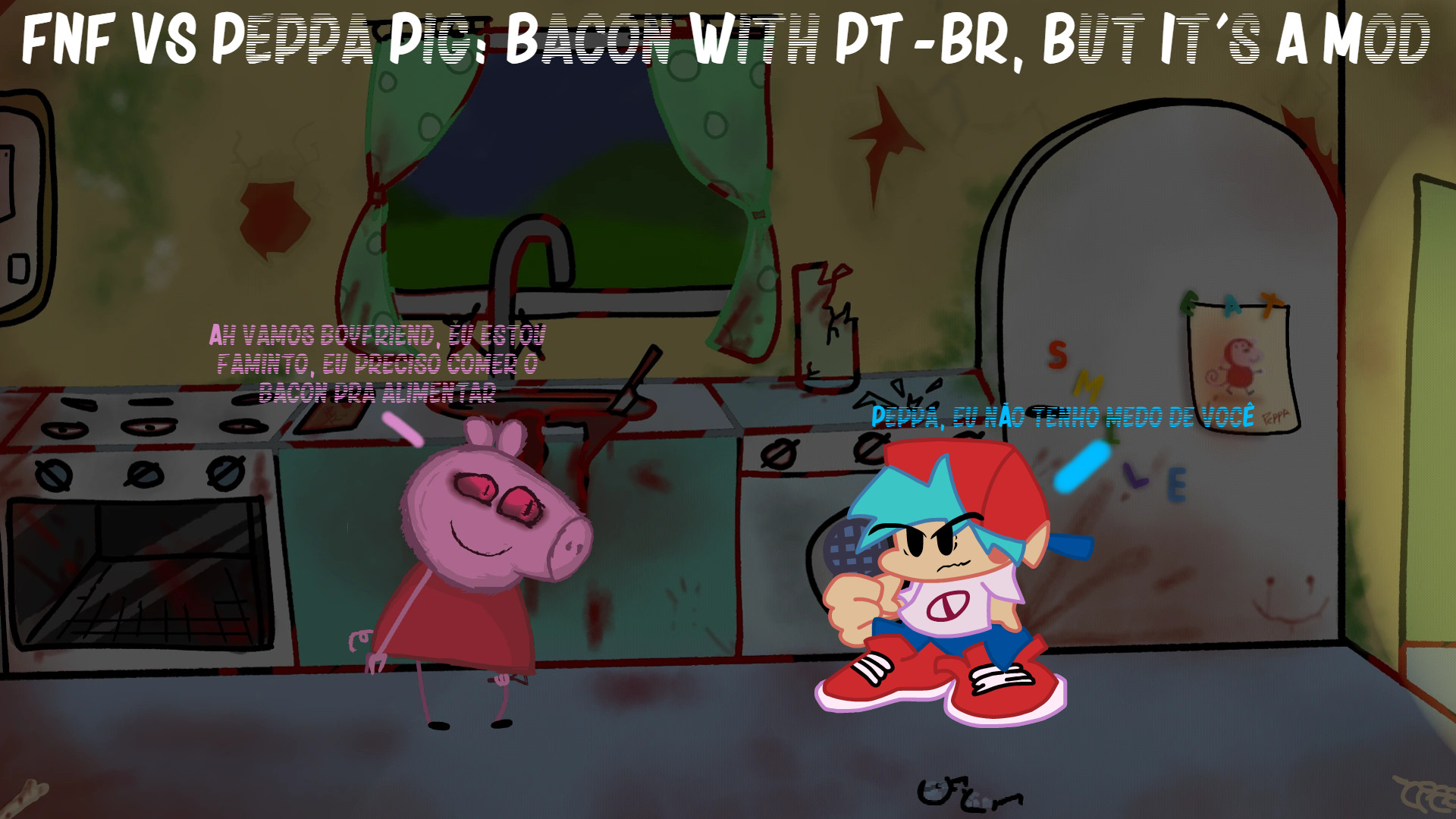 FNF VS Peppa Pig: Bacon With PT-BR, But It's A Mod