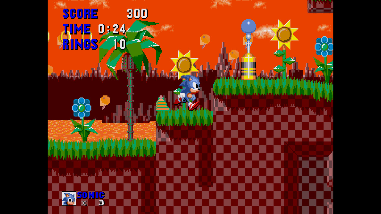 Knuckles in Sonic 2 Green Hill Zone V0.1 ROM Download for 